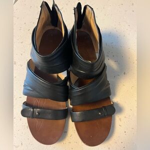 Leather Ankle Sandals